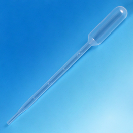 Graduated Transfer Pipet, Large Bulb, Graduated to 1mL, 145mm, Sterile, 5.0mL