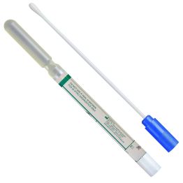 TransPorter® Transport Swab, Amies Gel without Charcoal, Single Swab, Plastic Shaft, Regular Rayon Tip, Blue Cap