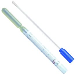 TransPorter® Transport Swab, Stuart Gel, Single Swab, Plastic Shaft, Regular Rayon Tip, Blue Cap