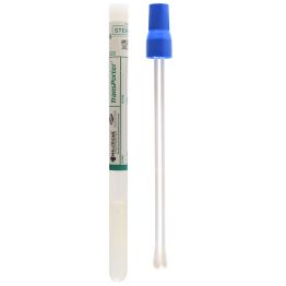 TransPorter® Transport Swab, Amies Gel without Charcoal, Dual Swab, Double Plastic Shaft, Regular Rayon Tip, Blue Cap