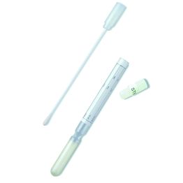 Transport Swab with Dry Tube, Sterile, No Media, Plastic Shaft with Regular Dacron Swab, Green Cap