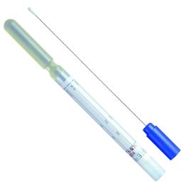 TransPorter® Transport Swab, Amies Gel without Charcoal, Single Swab, Flexible Twisted Wire Shaft, Rayon Mini-Tip, Blue Cap