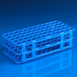 Snap-N-Rack Test Tube Rack, Polypropylene, Blue, 16mm, 60 hole