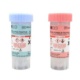 Zinc PVA/Formalin Vial Set, Parasitology Fixative and Preservative for Fecal Specimen Transport