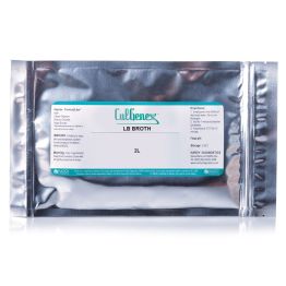 CulGenex™ LB Broth, Dehydrated Culture Media, Mylar Zip-Pouch for 2L