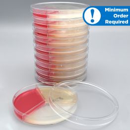 Tryptic Soy Agar (TSA)/Cetrimide Agar/Mannitol Salt Agar, USP, 21ml, Triplate