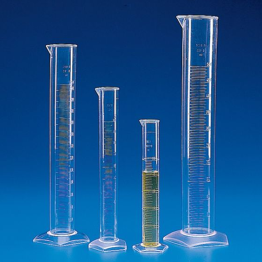 Graduated Cylinders, Polymethylpentene, Molded Graduations, 10mL