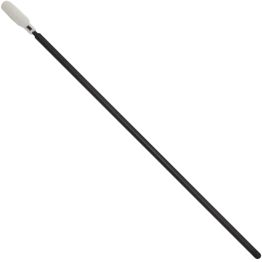 Cuvette Swabs, 6" Spatula Foam Swab with Black Polypropylene Handle