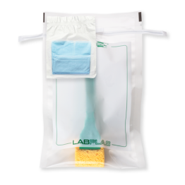 Sani-Stick™ Cellulose Sponge on Handle with Letheen Solution, Twirl'em® Sample Bag, 6 x 10.5in