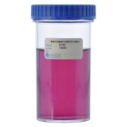 MacConkey Broth, USP, Wide Mouth Polycarbonate Jar, 100ml