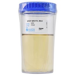 Mannitol Yeast Extract Peptone (MYEP) Broth, 90ml, Wide Mouth Polycarbonate Jar