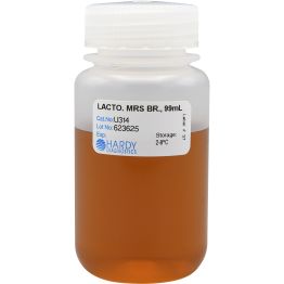 Lactobacilli MRS Broth, Wide Mouth Polycarbonate Jar, 99ml