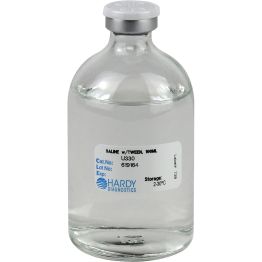 Saline with Tween 80, 100ml, Glass Serum Bottle