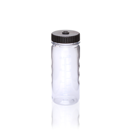 Bottle, Non-Sterile, Blue Cap, Wide Mouth, Polycarbonate, 400ml