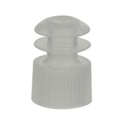 Cap, Flange Plug, for 12mm Tubes, Clear