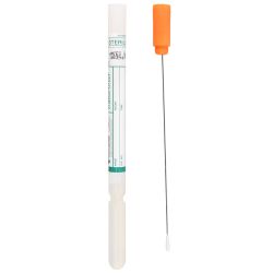 TransPorter® Transport Swab, Amies Gel without Charcoal, Single Swab, Regular Aluminum Wire Shaft, Rayon Mini-Tip, Orange Cap