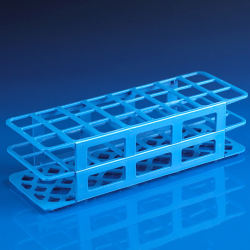 Snap-N-Rack Test Tube Rack, Polypropylene, Blue, 30mm, 24 hole