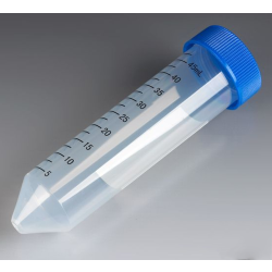 Centrifuge Tube, Blue Screw Cap, Polypropylene, Printed Graduations, Bulk Packed, 50ml