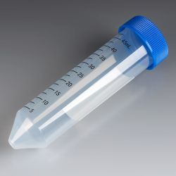 Centrifuge Tube, Blue Screw Cap, Sterile, Polypropylene, Printed Graduations, 50ml