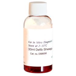 Blood, Sheep, Defibrinated, Screw Cap Bottle, 30ml