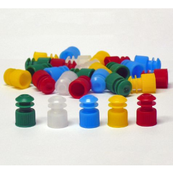 Cap, Flange Plug, for 16mm Tubes, Red