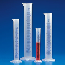 Graduated Cylinders, Polypropylene, Printed Graduations, 2000mL