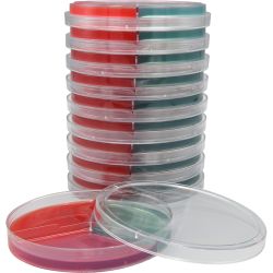 TSA Blood/CLED/MAC (Tryptic Soy Agar with 5% Blood/Cystine-Lactose-Electrolyte-Deficient/MacConkey Agar)