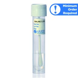 EnviroTrans™ Saline 0.85%, 2ml, 15x75mm Tube with Attached Swab