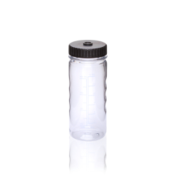 Bottle, Non-Sterile, Blue Cap, Wide Mouth, Polycarbonate, 400ml