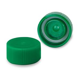 Screw Cap with O-Ring for Microcentrifuge Tubes, with O-Ring, Green