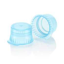 Translucent Snap Cap, 12/13mm, for Vacuum and Test Tubes, Blue