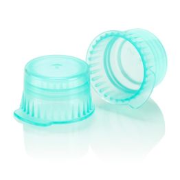 Translucent Snap Cap, 12/13mm, for Vacuum and Test Tubes, Green