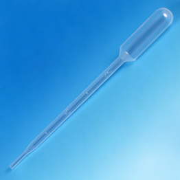 Graduated Transfer Pipet, Large Bulb, Graduated to 1mL, 145mm, Sterile, 5.0mL