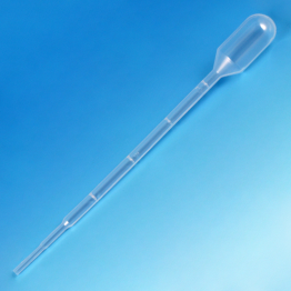 Graduated Transfer Pipet, Small Bulb, Graduated to 1mL, 140mm, Sterile, 3.0mL