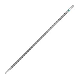 UniPlast™ Pipet, Serological, Sterile, Standard Tip, Polystyrene, Green Striped, Individually Wrapped, 2ml, 2.7mm outer tip