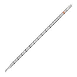 UniPlast™ Pipet, Serological, Sterile, Standard Tip, Polystyrene, Orange Striped, Individually Wrapped, 10ml, 3.6mm outer tip