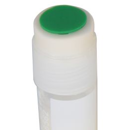 Cap Inserts for Cryogenic Vials, Green Cap Insert for CryoSavers™