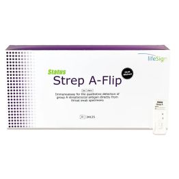 Status™ Strep A Flip, CLIA Waived, Rapid Test for Group A Strep from Throat Swab