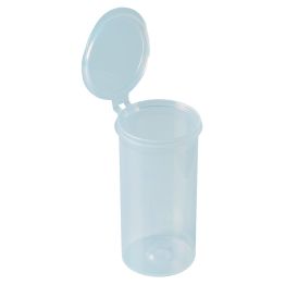 Flip-Lok™ Vial, empty, Sterile, Clarified Polypropylene, with Hinged Cap, Large Write-on Area, High Profile, 145ml total volume