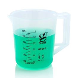 Diamond® Essentials™ PP Griffin Style Beakers with Handle, Polypropylene, Low Form, 600ml