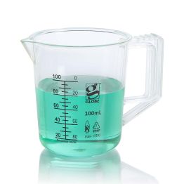 Diamond® Essentials™ PMP Griffin Style Beakers with Handle, Low Form, 100ml