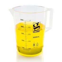 Diamond® Essentials™ PMP Griffin Style Beakers with Handle, Low Form, 5000ml