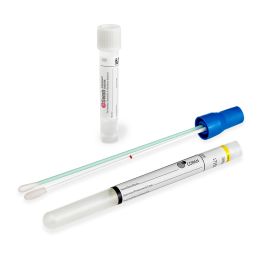 eSwab® Regular Nylon Flocked and a Spun Rayon Swab with a separate tube of Liquid Amies Medium, One 80mm; One No Breakpoint