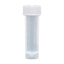 Transport Tube, Conical Tube with Skirt, Polypropylene, Sterile, with Attached Screw Cap, 5ml