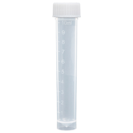 Transport Tube, Conical Tube with Skirt, Polypropylene, Sterile, with Attached Screw Cap, 10ml