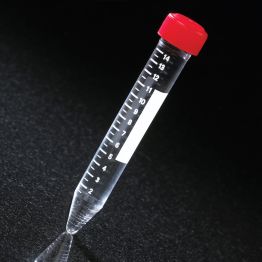 Centrifuge Tube with Red Cap with Separate Red Screw Cap, Printed Graduations, 15ml