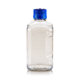 Bottle, Square, Polycarbonate, Non-Sterile, 2000ml
