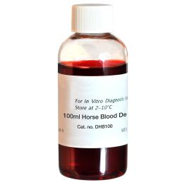 Blood, Horse, Defibrinated, Screw Cap Bottle, 100ml