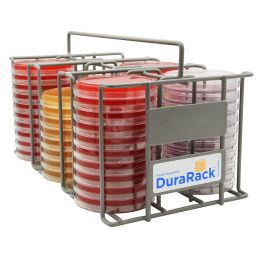 DuraRack®, Metal Petri Plate Rack, for 15x100mm Plates, Holds 60 Plates