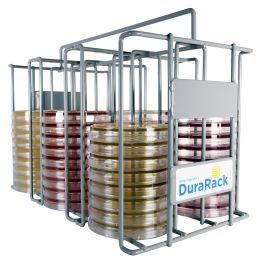 DuraRack®, Metal Petri Plate Rack, for 15x100mm Plates, Holds 84 Plates